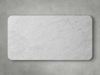 Finley Dining Table: Modern Minimalist Stone Top Column Base Dining Table