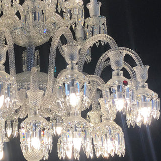 36 Lights Replica Baccarat Solstice Chandelier Clear Big Baccarat Lighting