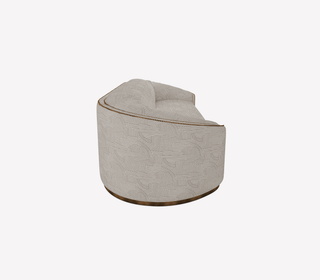 Luxury Curved Velvet Sofa with Gold Accents & Modern Designer Style
