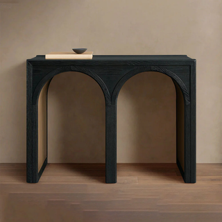 Hattie Oak Entrance Console Table Country Entryway Table