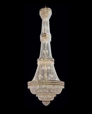 Exatra Tall Crystal Chandelier for Lobby 71"W 177"H