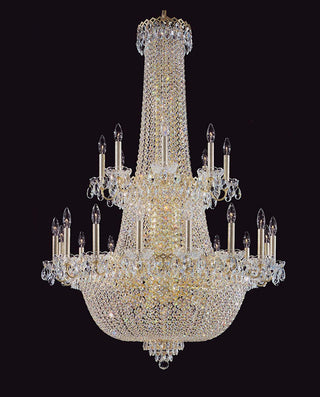 Large Crystal Chandelier for High Ceilings  51"W 71"H