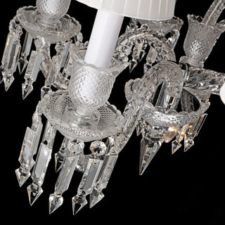 24 Lights Baccarat Crystal Chandelier with Lampshades