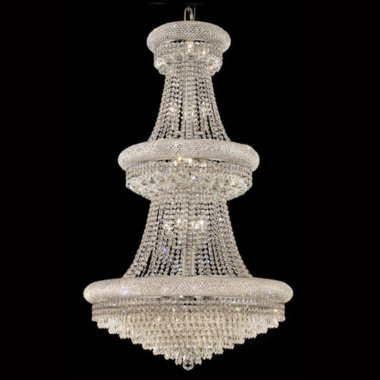 30X50 Inch 30 Lights Elegant Empire K9 Crystal Chandelier