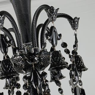 18 Lights Black Baccarat Crystal Lighting