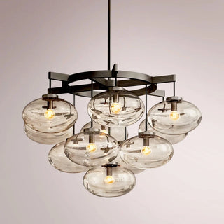 Kabrette Clear Glass Round Chandelier
