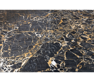 Luxury Carrara Marble Coffee Table with Sculptural Brass Frame & Organic Design