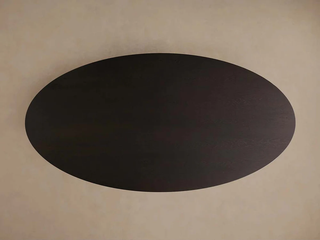 Perth Hand Sculpted Oval Oak Dining Table | Artisan Modern Solid Wood Dining Furniture