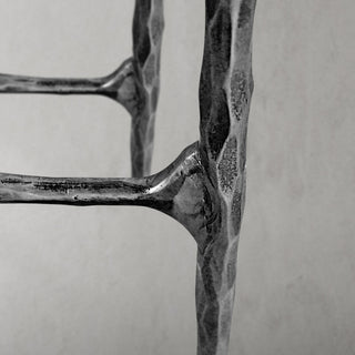 Hand-Forged Metal Rectangle Marble Desk