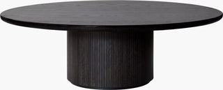 Moon Coffee Table, 59¾" Large Round Marble or Oak