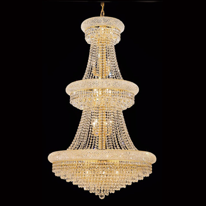 30X50 Inch 30 Lights Elegant Empire K9 Crystal Chandelier