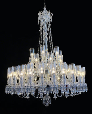 Big Lustre Baccarat 64 Lights Baccarat Crystal Lighting