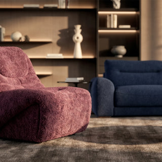 Bia Armless Teddy Boucle Accent Chair – Plush Lounge Chair