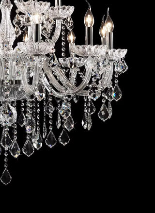 34 Lights Clovio Chandelier 53"W 64"H