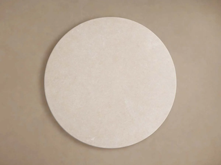 Saint Germain Round Marble Top Dining Table with Wood Dauphine