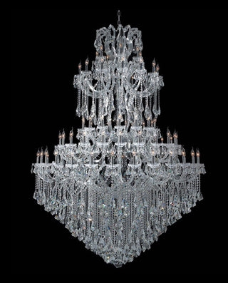 77 Inch Round 84 Lights Extra Large Maria Theresa Chandelier 77"W 94"H