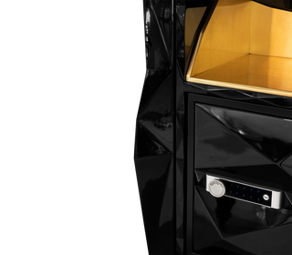 Luxury Diamond Floor Safe with Hidden Watch Winder & Certified High-Security Storage System