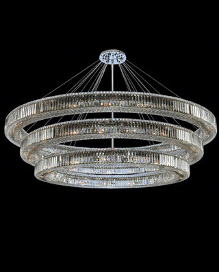 (60+72+84) Inch Three Tier Round Chandelier 84"W 15"H