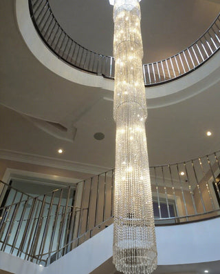 Waterfall Crystal Chandelier Staircase Chandelier 22"W 236"H