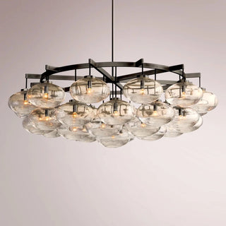 Kabrette Clear Glass Round Chandelier
