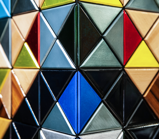 Luxury Anodized Metal Sideboard Cabinet with Pixel-Inspired Design & Hidden Storage