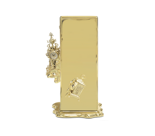 Luxury Dalí-Inspired Watch Winder Box with Surreal Sculptural Design & Gold-Plated Art Finish