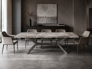 Petra Rectangular Marble Dining Table – 5 Genuine Stone Finishes