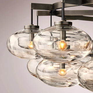 Kabrette Clear Glass Round Chandelier