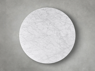 Finley Round Storage Coffee Table: Minimalist Fluted Base Storage Coffee Table