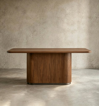 Caden Wood Dining Table | Walnut & Oak Rectangular Table