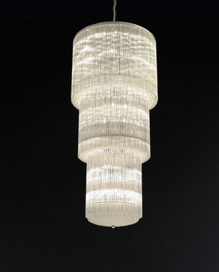 Modern Long Chandelier Lighting for Foyer  39"W 138"H