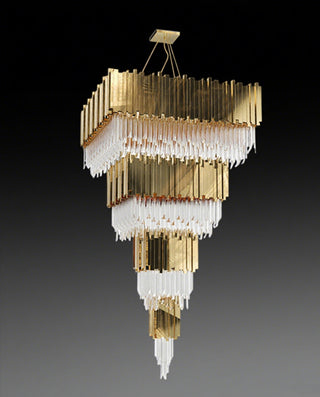 Rectangle Luxxu Empire Chandelier 42"W 75"H