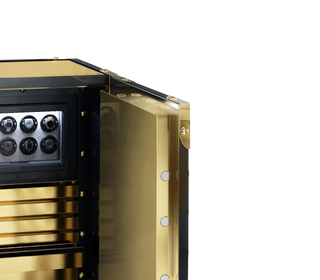 Luxury High-Security Vault Safe with Watch Winders & Gold-Plated Armor Design