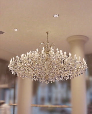 86 Inch Extra Wide Maria Theresa Chandelier for Wedding Hall 87"W 59"H