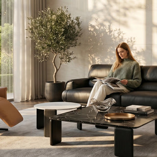 Iris Swivel Power Recliner Chair – Top-Grain Leather