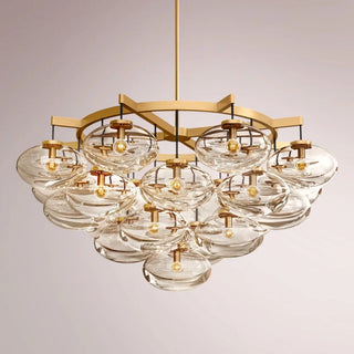 Kabrette Clear Glass Round Chandelier
