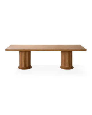Natural Oak Rectangular Dining Table, 108" or 120"
