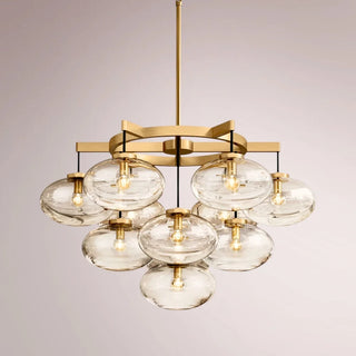 Kabrette Clear Glass Round Chandelier