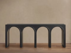 Hattie Oak Entrance Console Table Country Entryway Table