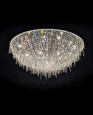 Modern Crystal Chain Chandelier Lighting  47" W 24"H