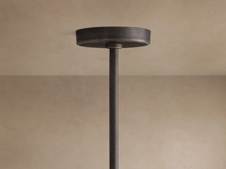 Modern Textured Cast Brass Round Chandelier