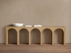Hattie Oak Entrance Console Table Country Entryway Table