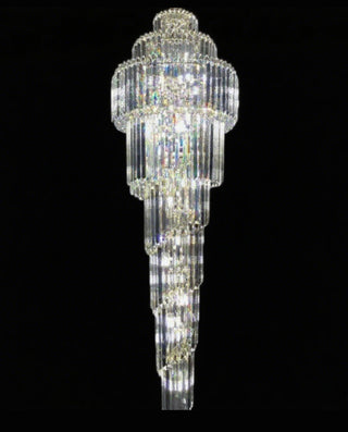 Custom made staircase chandelier 22"W 71"H