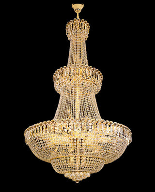 Big foyer lighting crystal chandelier 63" 93"H