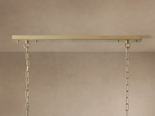French Art Deco Tiered K9 Crystal Rectangular Chandelier