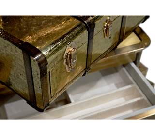 Luxury Champagne Gold Vault Safe with High-Security Storage & Elegant Designer Finish