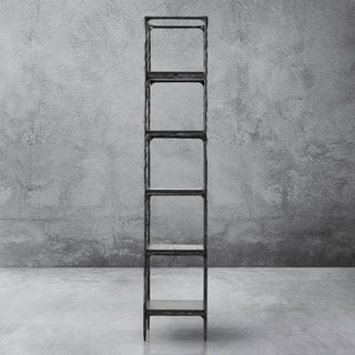 Hand-Forged Metal Wooden Shelving