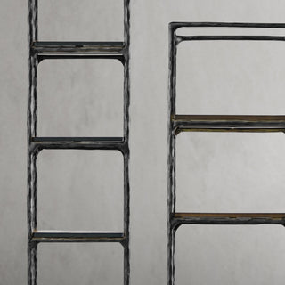 Hand-Forged Metal Wooden Shelving