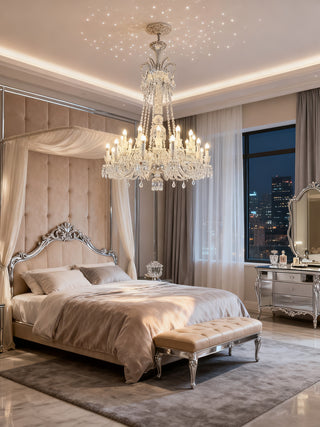 Long 24 Lights Replica Clear Zenith Baccarat Chandelier Crystal Lighting