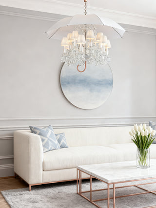 12 Lights Baccarat Crystal Lighting with Umbrella